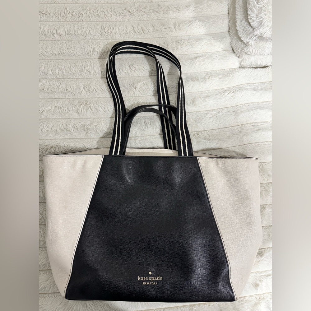 Kate Spade Black and Cream Tote